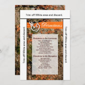 3.5 x 6 Directions Card Dear Couple Doe Buck迷彩柄 招待状 (正面/裏面)