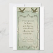 3.5 x 7披露宴カード国のダック狩り 招待状 (正面)