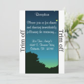 3.5 x 7披露宴ホタルとメイスン 招待状 (スタンド正面)