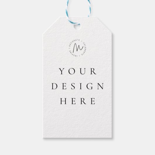 3.5x2インチメッセージカードカスタム ギフトタグ (正面)