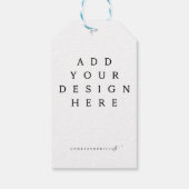 3.5x2インチメッセージカード印刷 ギフトタグ (裏面)