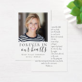 3.5x2.5インチ写真葬儀記念祈りの言葉カード (デスク)