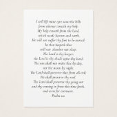 3.5x2.5インチ写真葬儀記念祈りの言葉カード (裏面)