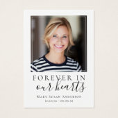 3.5x2.5インチ写真葬儀記念祈りの言葉カード (正面)