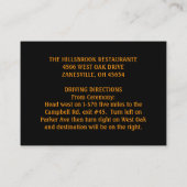 3.5x2.5披露宴カード – ハロウィンラブ エンクロージャーカード (裏面)