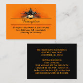 3.5x2.5披露宴カード – ハロウィンラブ エンクロージャーカード (正面/裏面)