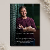 3.5x5ありがとうカスタムお葬式フォト悔やみや弔慰 サンキューカード