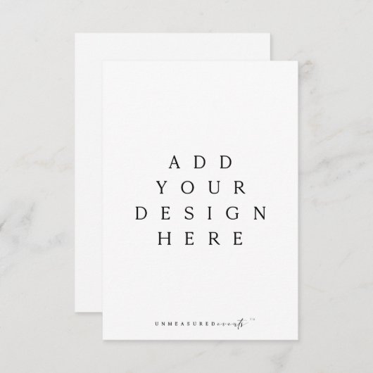 3.5x5インチカード印刷 招待状 (正面/裏面)