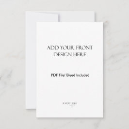 3.5x5インチポートレート/縦型の両面カードプリント ノートカード