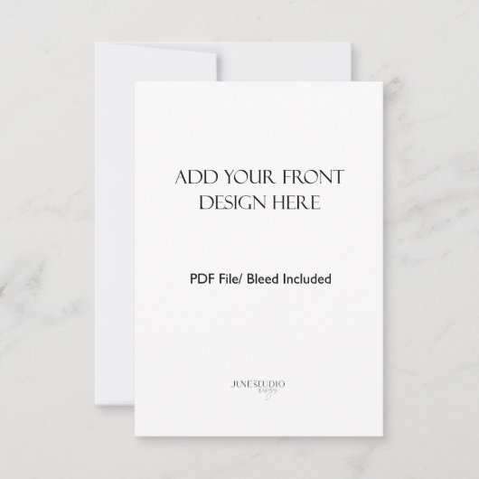 3.5x5インチポートレート/縦型の両面カードプリント ノートカード (正面)