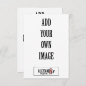 3.5x5インチ垂直A1フラットカード ノートカード (正面/裏面)