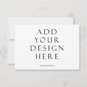 3.5x5インチ水平カード印刷デザインのアップロード サンキューカード (裏面)