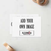 3.5x5インチ水平A1フラットカード ノートカード (正面/裏面インサイチュ)