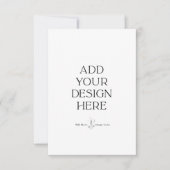 3.5x5インチ縦型レスポンスカード印刷 サンキューカード (正面)