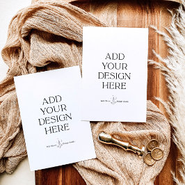 3.5x5インチ縦型レスポンスカード印刷 サンキューカード