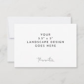 3.5x5インチRSVPエンクロージャカード印刷テンプレート 出欠カード (正面)