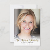 3.5x5シンプルフォト葬儀 サンキューカード (正面)