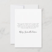 3.5x5シンプル写真葬式 招待状 (裏面)