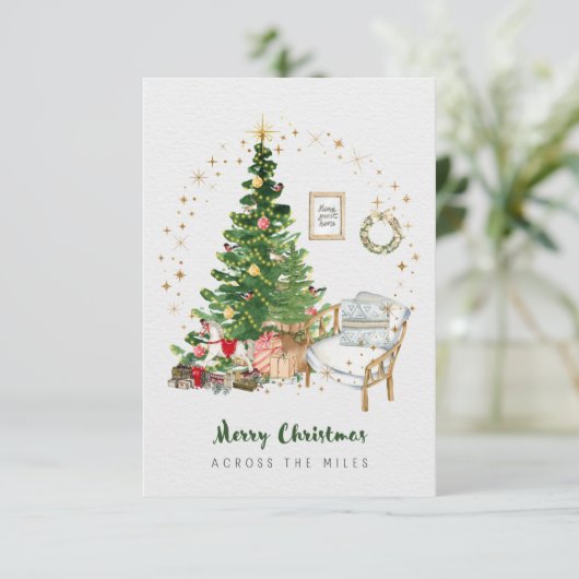 3.5x5マイルのクリスマスカード サンキューカード (スタンド正面)