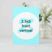 3.5x5垂直招待状 招待状 (スタンド正面)