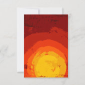 3.5x5披露宴カードアフリカンサファリキリン 招待状 (裏面)