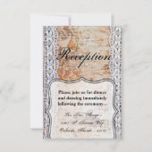 3.5x5披露宴カードカントリーバーンドウッドレーストリムE 招待状 (正面)