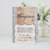 3.5x5披露宴カードカントリーバーンドウッドレーストリムE 招待状 (スタンド正面)