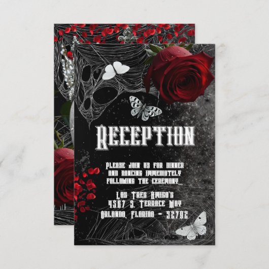 3.5x5披露宴カードコットン配付アデライン玉 招待状 (正面/裏面)