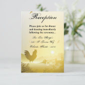 3.5x5披露宴カードサニーモーニングファームカントリーRu 招待状 (スタンド正面)