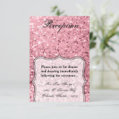 3.5x5披露宴カードバラ金ゴールドグリッター 招待状 (スタンド正面)