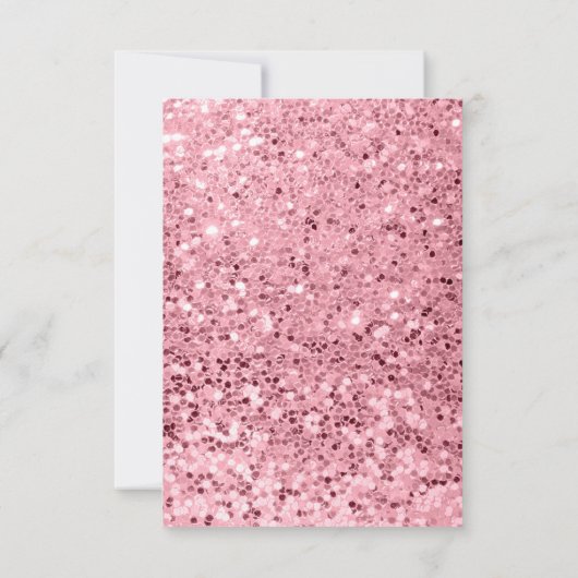 3.5x5披露宴カードバラ金ゴールドグリッター 招待状 (裏面)