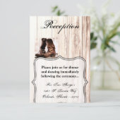 3.5x5披露宴カードブーツカントリーウェスタン素朴 招待状 (スタンド正面)