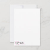 3.5x5披露宴カード夏の国の結婚式素朴 招待状 (裏面)