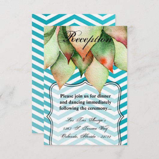 3.5x5披露宴カードBoho Cacti Cactus Succulent 招待状 (正面/裏面)