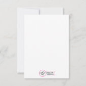 3.5x5方向カードホワイトウォッシュウッドバーンドアCo 招待状 (裏面)