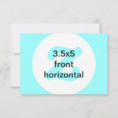 3.5x5水平招待状 招待状 (正面)