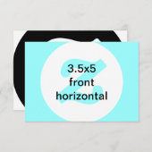 3.5x5水平招待状 招待状 (正面/裏面)