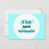 3.5x5水平招待状 招待状 (正面)