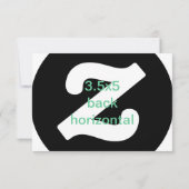 3.5x5水平招待状 招待状 (裏面)