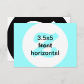 3.5x5水平招待状 招待状 (正面/裏面)