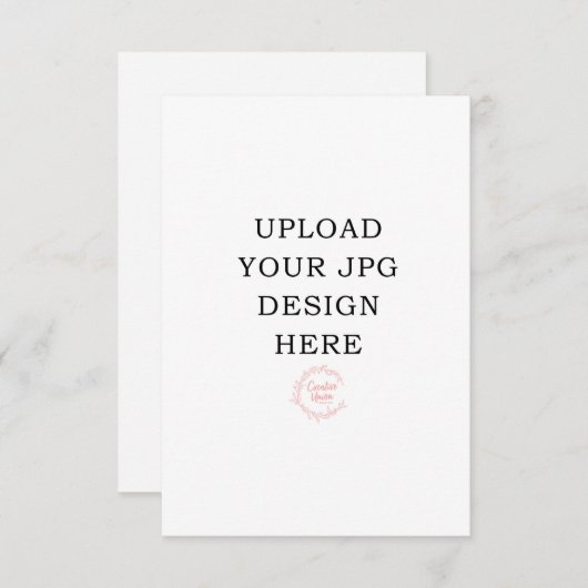 3.5x5祈りの言葉カード – 独自のデザインをアップロード エンクロージャーカード (正面/裏面)