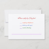 3.5x5織られる陽気な結婚式の虹LGBTのプライドRSVP 出欠カード (正面)