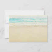 3.5x5葬儀ありがとうノートブレスレットビーチ海 サンキューカード (裏面)