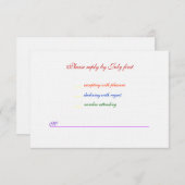 3.5x5陽気な結婚式の虹LGBTのプライドの麻布RSVP 出欠カード (正面/裏面)