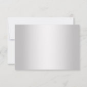 3.5x5 エレガントな青と銀のRSVP 出欠カード (裏面)