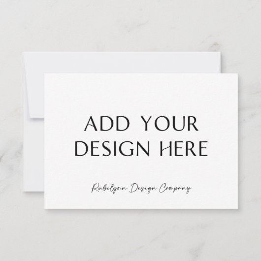 3.5x5" 横型封筒返信カード 案内状 (裏面)