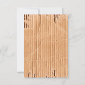 3.5x5 返信カード カードボード フラップ 白リボン 招待状 (裏面)