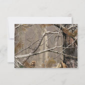 3.5x5 返信カード ハンターズ カモフラージュ シカ 招待状 (裏面)