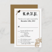 3.5x5 返信カード フォーマル ラブ バード ピジョン デュエル 招待状 (正面/裏面)