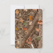 3.5x5 返信カード 狩猟 カップル 鹿 雌 鹿 牡鹿 招待状 (裏面)